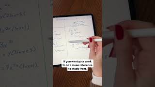Here’s a little known Notability hack for the neatest math notes ever 👏😍 Did you know about this?