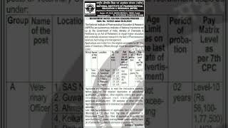 Various Vacancies of Veterinary officer in National Institute of Pharmaceutical Education \u0026 Research