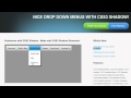 CSS3 Shadow Generator: Immediate loading of the menu