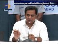 ktr conducts review with hmda officials on hyderabad wate problems