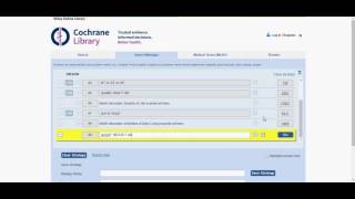 Searching Cochrane Systematically