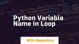 python variable name in loop