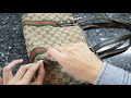 repairing corner holes in a cloth gucci bag