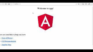 angular component created using angular cli