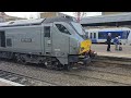 chiltern trains class 68 and dvt service arriving into marylebone station 68015 and dvt 82304