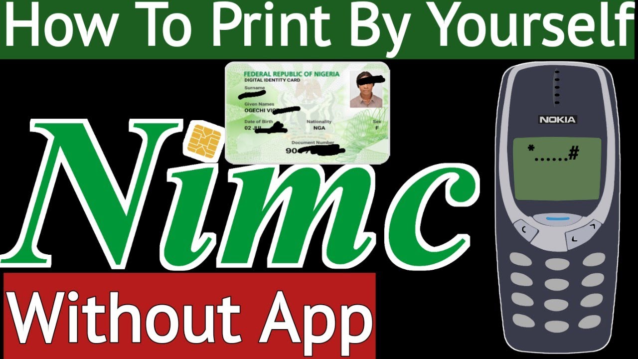 How To Print NIN Plastic ID Card Without App By Yourself - Ovampa - YouTube