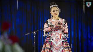 Amy Moua playing Hulusi at Fresno Hmong New Year Miss Hmong USA Pageant 2022