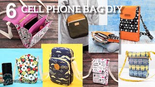 6 Best Cell Phone Bag Sewing Ideas | Mobile Pouch Crossbody Bag [sewingtimes]