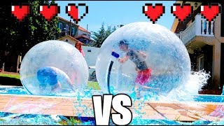 Batalla Epica Atrapados En Burbujas Inflables En La Piscina !! Makiman