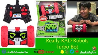 Really RAD Robots Turbo Bot Electronic Remote Control Robot with Voice Command | Sha Kids Fun