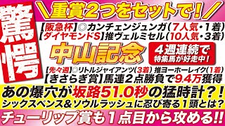 チューリップ賞もセットで！【中山記念2025予想】あの爆穴が坂路51.0秒の猛時計？！シックスペンス＆ソウルラッシュに忍び寄る！