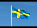 sweden flag waving