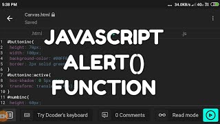 JavaScript alert() function tutorial with HTML Button #web #html #javascript #codewithsk