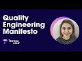 Keynote: Quality engineering manifesto by Camy Bhandari - NZTestingConf 2022