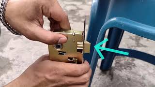 Tips Tukul | Cara menukar selak kunci tangam (mortise door lock) Easy Reversible Latch