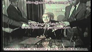 ARCHIVO DIFILM Asume el General Jorge Cáceres Monié como Director de la Gendarmería (29/12/1967)