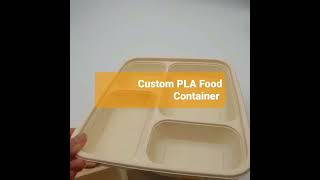 Custom Disposable Biodegradable PLA Food Container