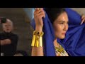 gorgeous Asian girl model at Indonesia Fashion Week show at NYFW live