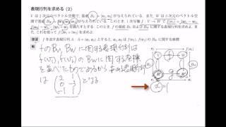 線形代数 ポイント解説 表現行列 (2)