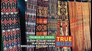 Eloknya Kain Tenun Ikat Khas Sumba Berharga Puluhan Juta