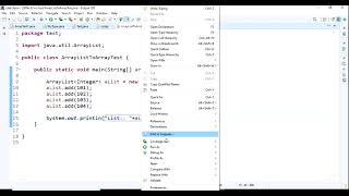 3) ArrayList program to convert into Array