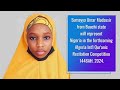 Sumayya Umar Mudassir from Bauchi state will represent Nigeria in the forthcoming Algeria Int'l QRC