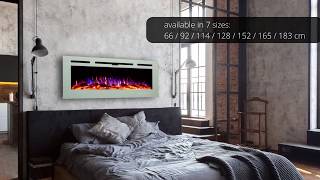 AFLAMO - Majestic White - electric fireplace