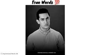 Aamir Khan Motivational Speech ❤️💯| True Words | Motivational Heart Touching Lines | Whatsapp Status