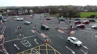 Drone footage of Skippool , Mains Lane and New Bypass - Feb 2024