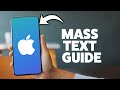 How To Send A Mass Text On iPhone Without A Group Message - 2026 Step-By-Step Tutorial