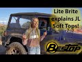 Lite Brite explains the Mopar and Bestop JL soft top options at EJS