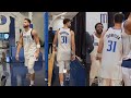 KYRIE IRVING SURPRISES Klay in new MAVS uniform  & caught  him off guard! Looks for him in curtain!