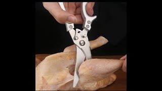 Multi-purpose Powerful Scissors Stainless Steel Chicken Bone Duck Fish Cutter Scale Clean Cook