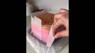 Strawberry Dessert Recipe 🍓 Strawberry Castella Cake #recipe #dessertrecipe