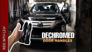 2020 Montero Sport, Dechromed door handles