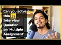 JavaScript interview question on Multiple Assignment | Global Variables | Functional Scope