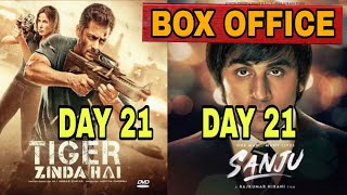 Box office collection of movie sanju vs tiger zinda hai day 21 | Salman khan vs Ranbir kapoor