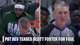 Pat Bev pokes fun at Scott Foster after calling 8-second violation | NBA on ESPN