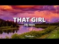 Olly Murs -That Girl (Lyrics) || Theartofmusic
