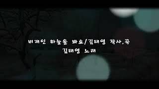 비개인 하늘을봐요(Disco미디)/ [김태영 작사,곡,노래]  신곡 가이드 송