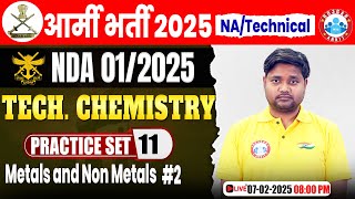 Army Practice Set 2025 | Metals and Non Metals | Technical Chemistry for NDA 2025 By Saurabh Sir