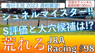 【毎日王冠2023】S評価シュネルマイスターvsソングライン、ジャスティンカフェと若手エースエルトンバローズの戦いを徹底解説❗️