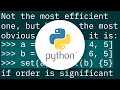 How can I compare two lists in python and return matches