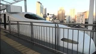 新幹線 かつての乗換案内放送 岡山駅到着 【4K】山陽新幹線 上り ひかり500号 N700系 G2編成 JR東海 幹トウ 2020.12 M3060002