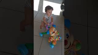 FLAGRAMOS O BABY COM O ANDADOR FISHER PRICE CACHORRO ! Link Comentários #shorts #andador #baby