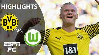 Erling Haaland scores twice as Dortmund CRUSHES Wolfsburg | Bundesliga Highlights