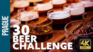 30 BEER CHALLENGE | PRAGUE | Czech Republic 4K