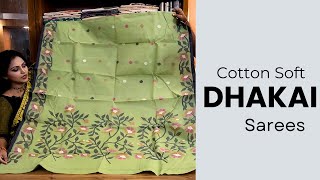 Cotton Soft Dhakai jamdani  Handmade saree || Cotton Dhakai exclusive collection with price