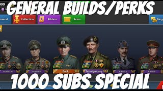 General Builds and Perks in World Conqueror 4 : 1000 Subscriber Special!