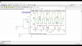 CMOS NAND gate design and simulation in Tina-TI